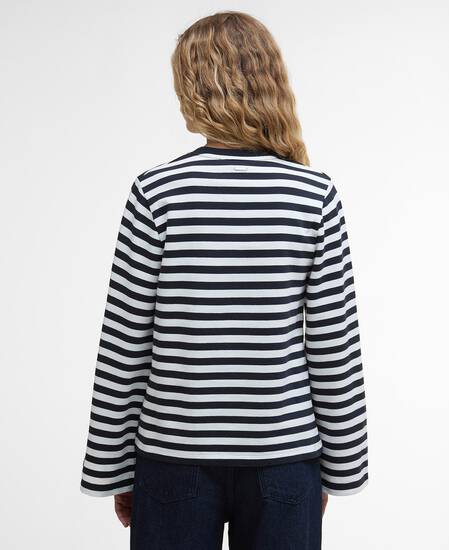Felpa Robyn con motivo a righe Dark Navy Stripe