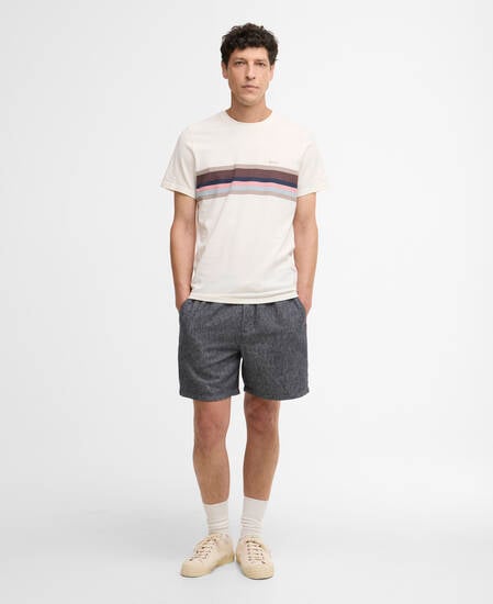 T-Shirt Newsham Striped Whisper White