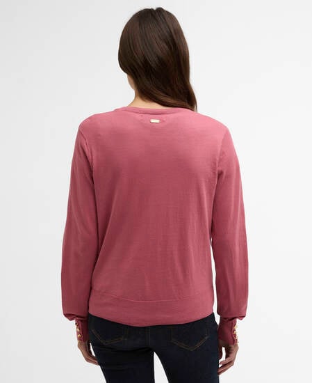 Clover Crew-Neck Jumper Wildberry