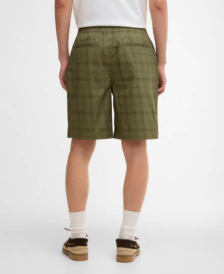 Tunstall Tonal Tartan Short Burnt Olive