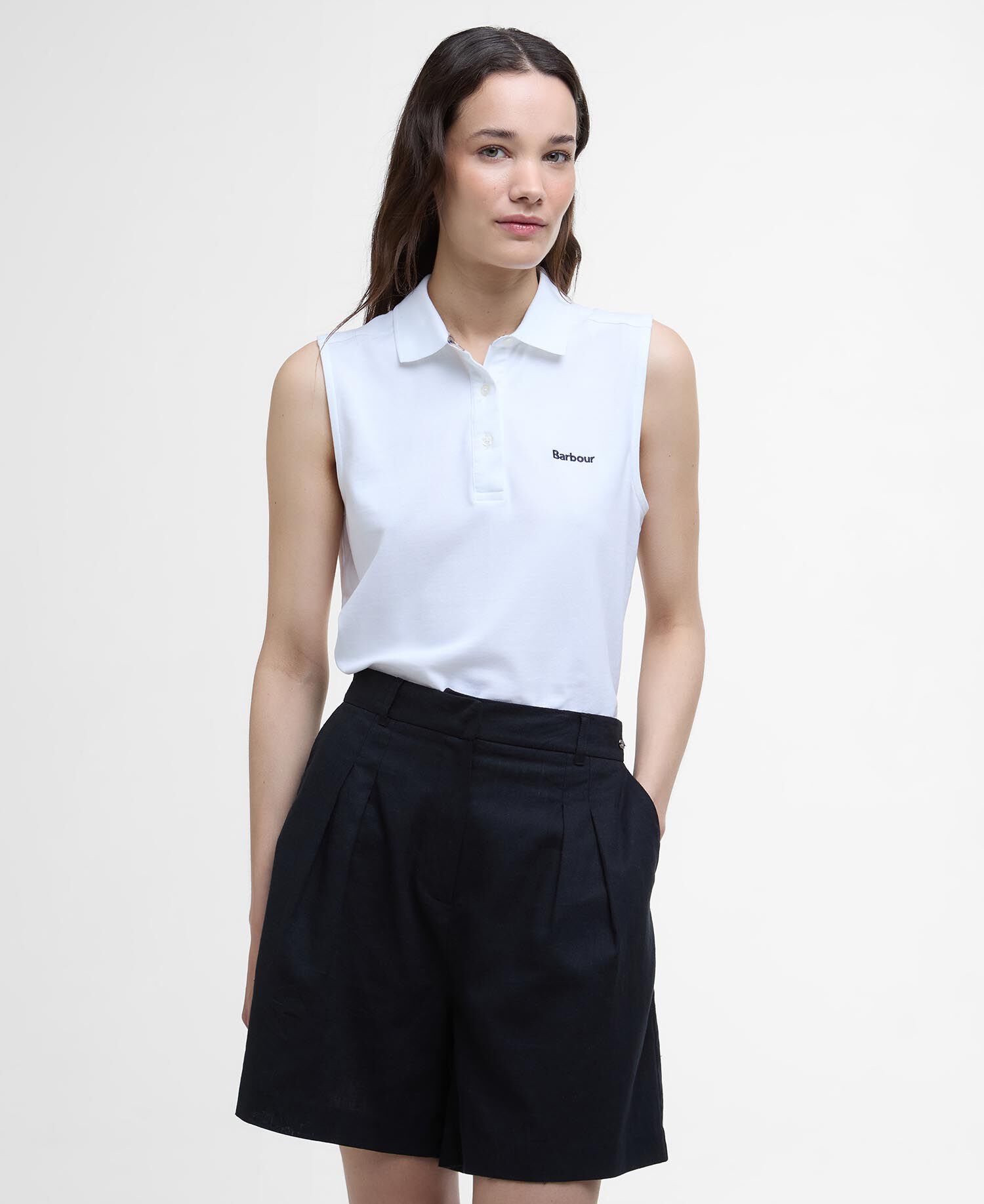Poloshirt Bowford Sleeveless White