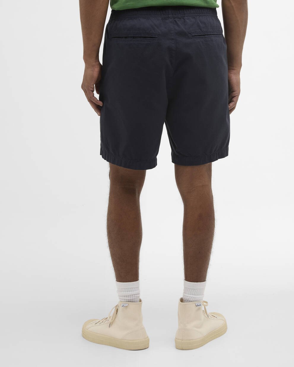 Shorts in Oxford lavato con vestibilit&agrave; comoda