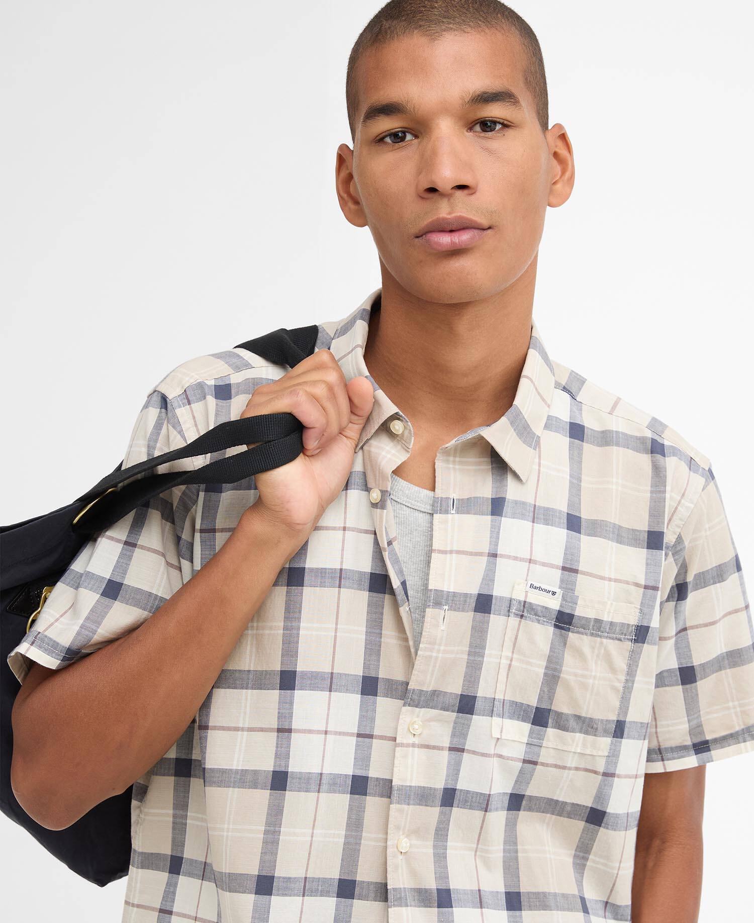 Gordon Short-Sleeved Tailored Shirt Oban Mist Tartan image number 3