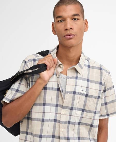Gordon Short-Sleeved Tailored Shirt Oban Mist Tartan