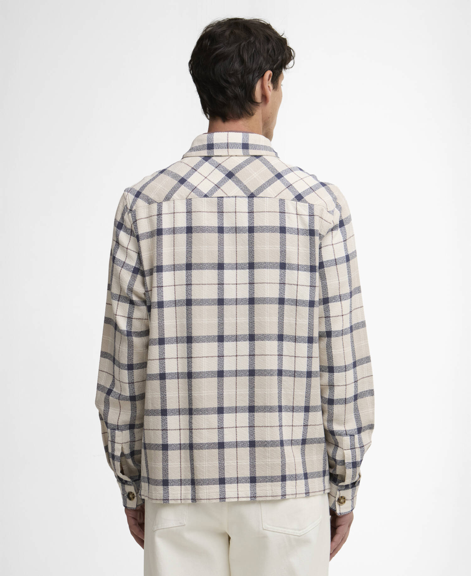 Overshirt Vennel in tartan testurizzato Oban Mist Tartan image number 2