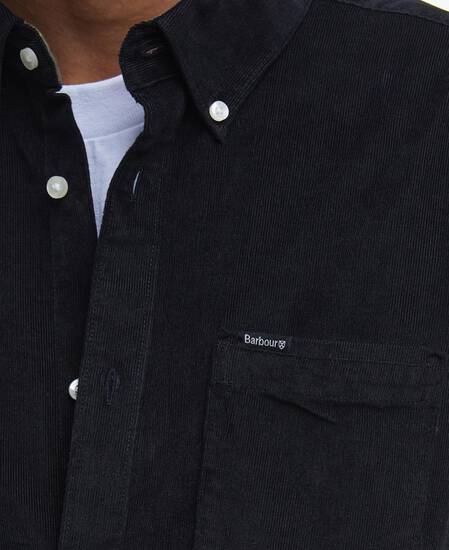 Ramsey Tailored Long-Sleeved Shirt Classic Black
