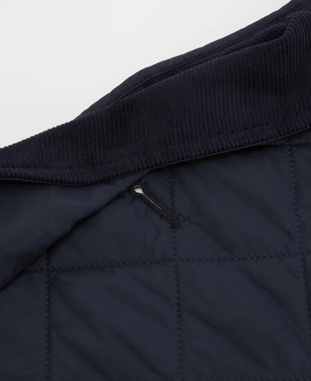 Hundemantel Quilted Dark Navy