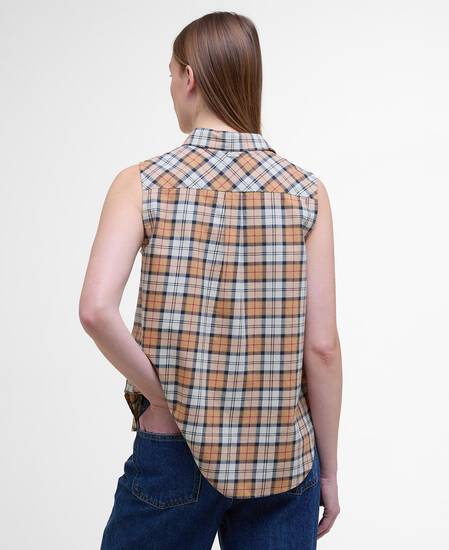 Bredon Sleeveless Shirt Hessian Tartan