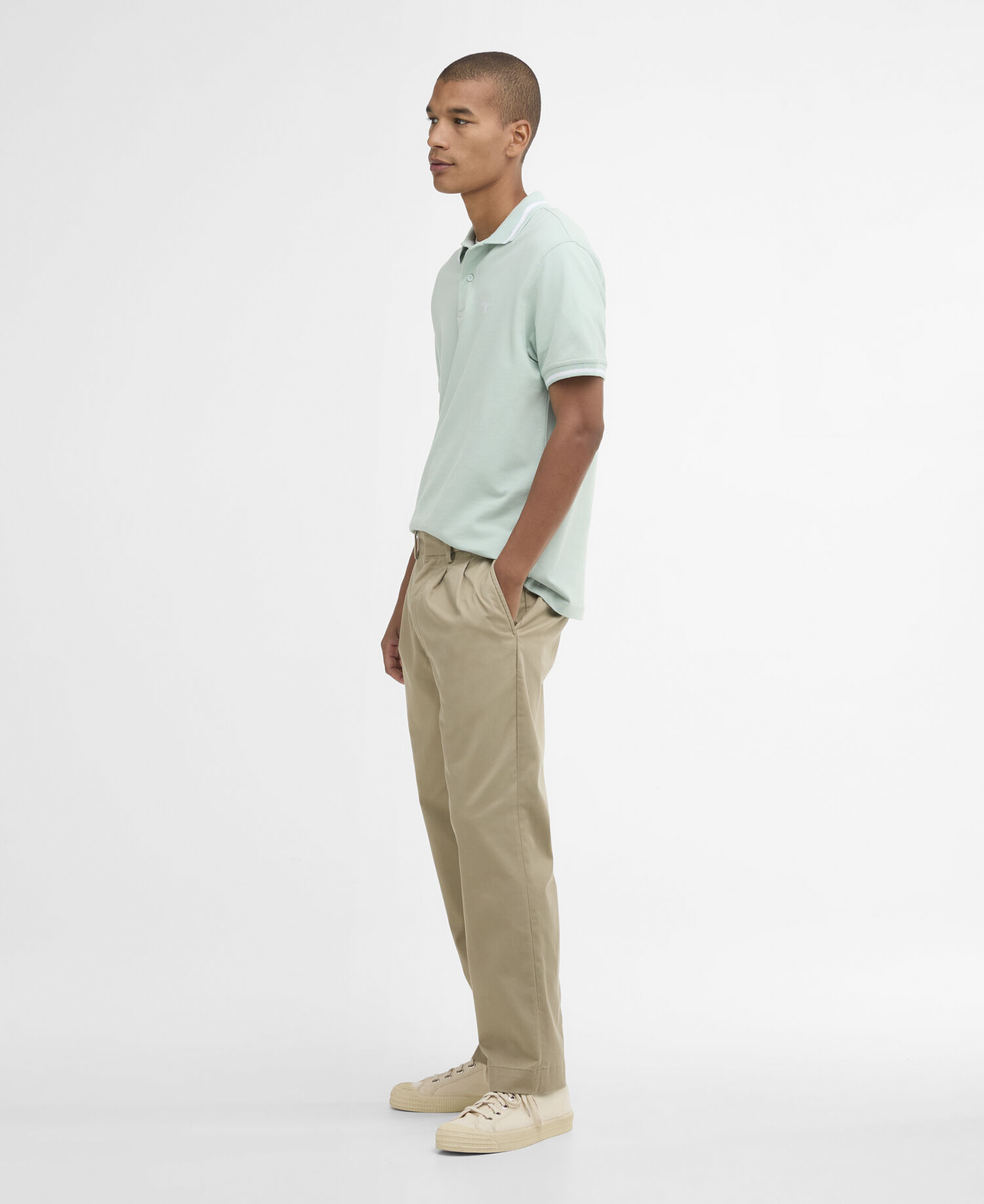 Ferrybridge Lightweight Polo Shirt Mint Blue