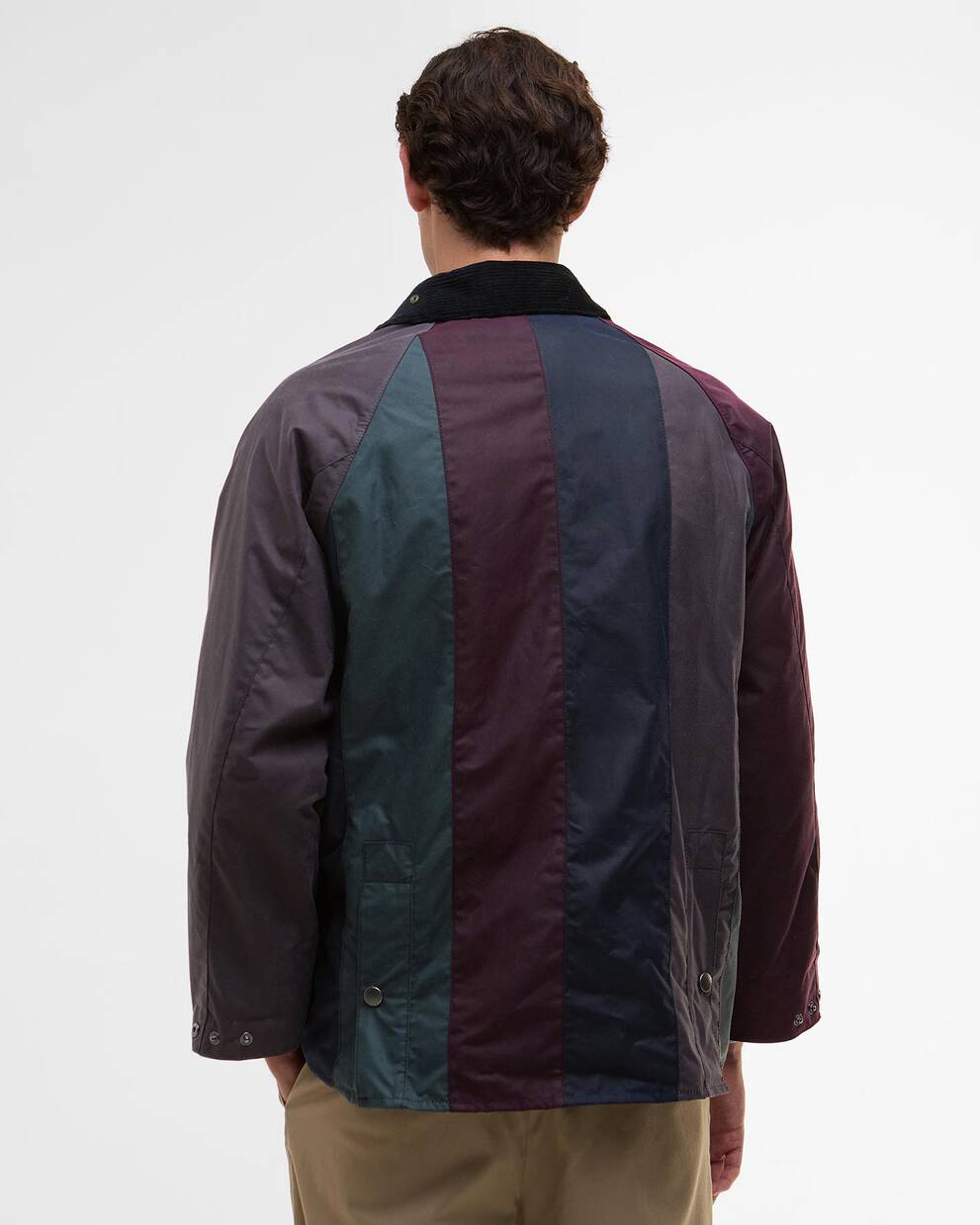Giacca cerata Bedale oversize a righe Paul Smith loves Barbour