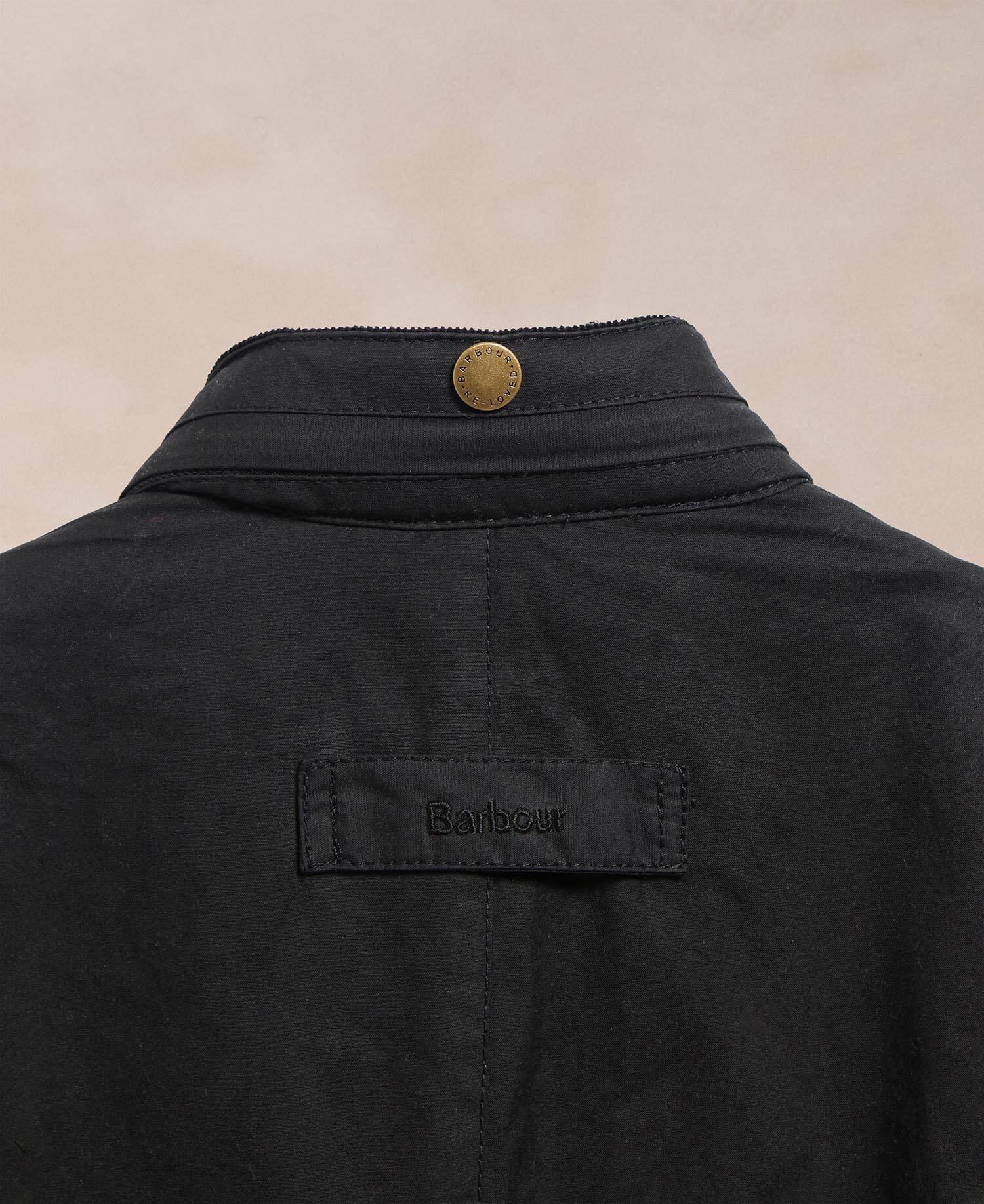 Barbour Re-loved Men's Corbridge Waxed Jacket - Size M Black image number 2