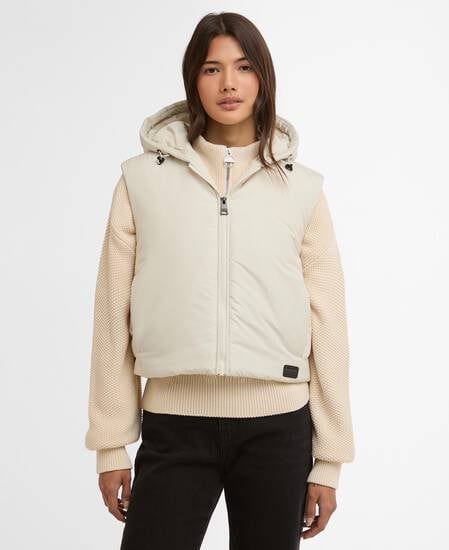 Calista Gilet Bone White