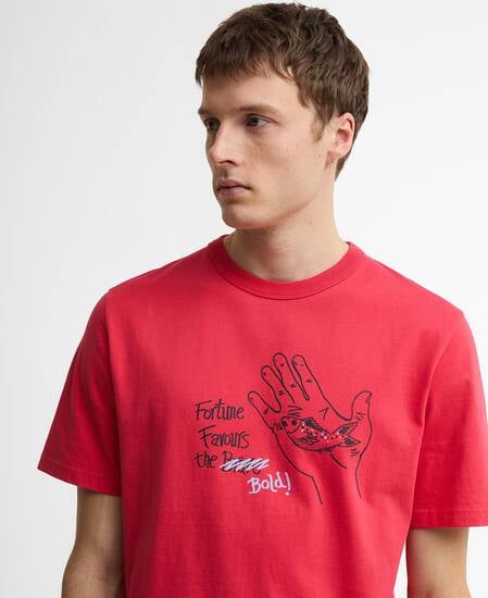 Paul Smith Loves Barbour T-Shirt Fortune Fish Graphic Winterberry