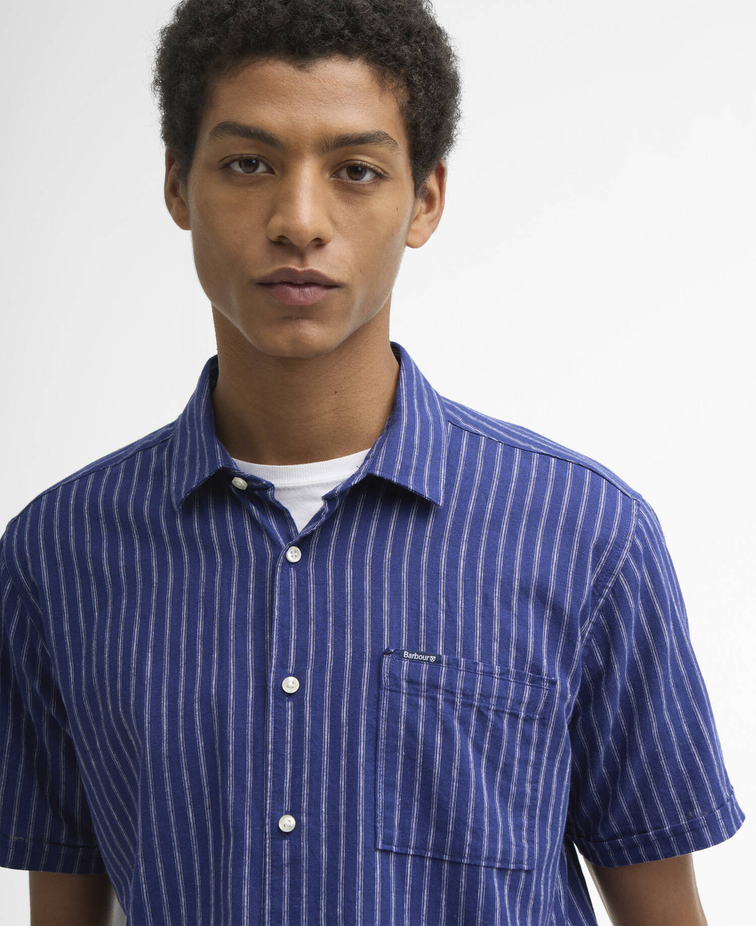 Camicia Nelson a maniche corte con motivo a righe image number 3