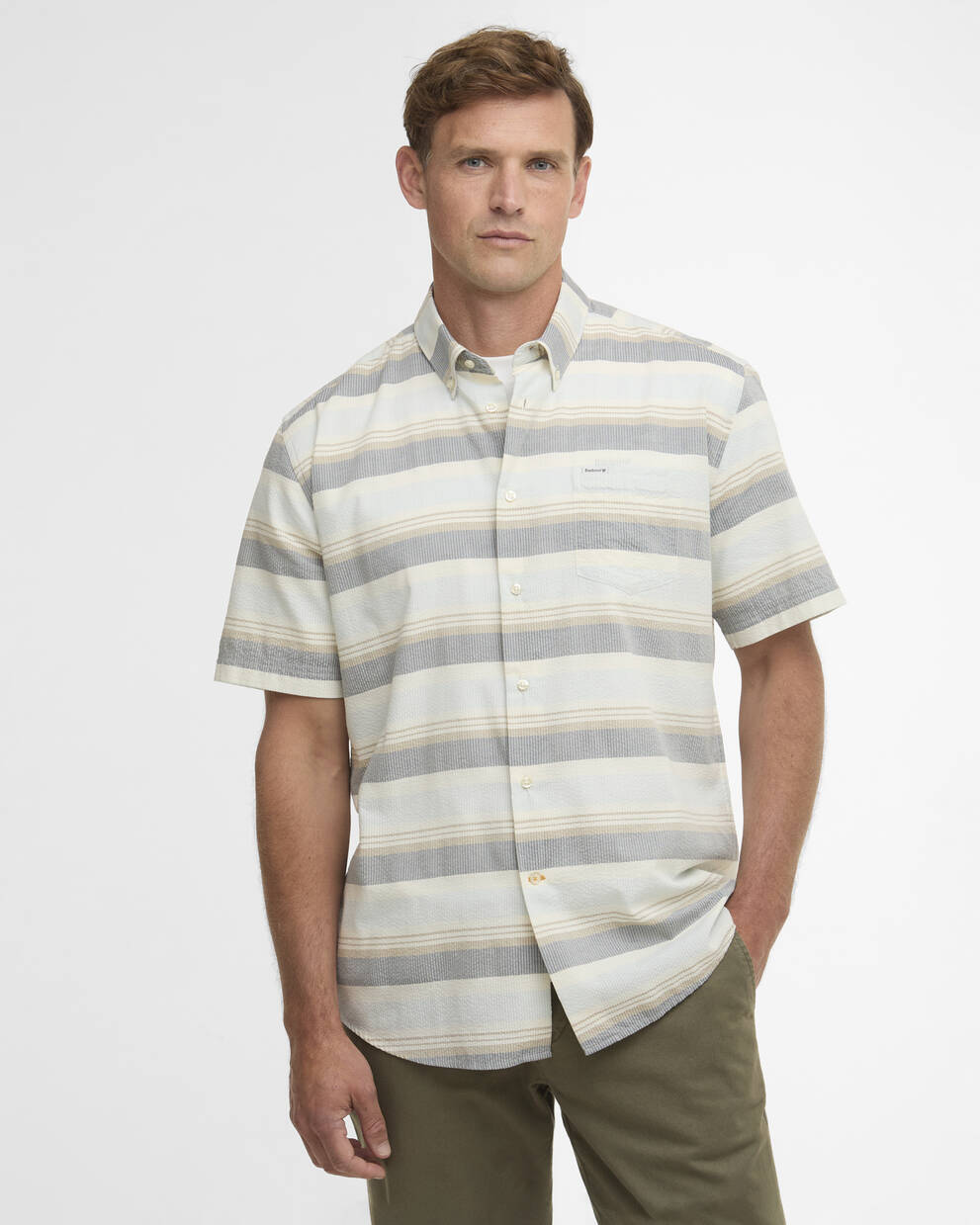 Chathill Striped Regular Short-Sleeved Shirt