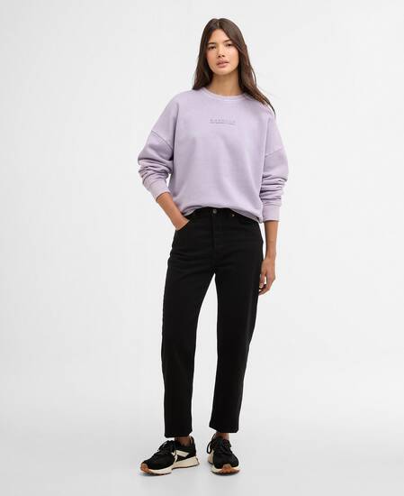 Lyra Crew Neck Jumper Washed Lilac Marble