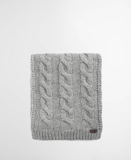 Jesmond Beanie and Scarf Gift Set Mid Grey