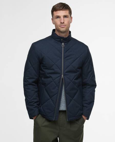 City Harrington Quilted Jacket Navy