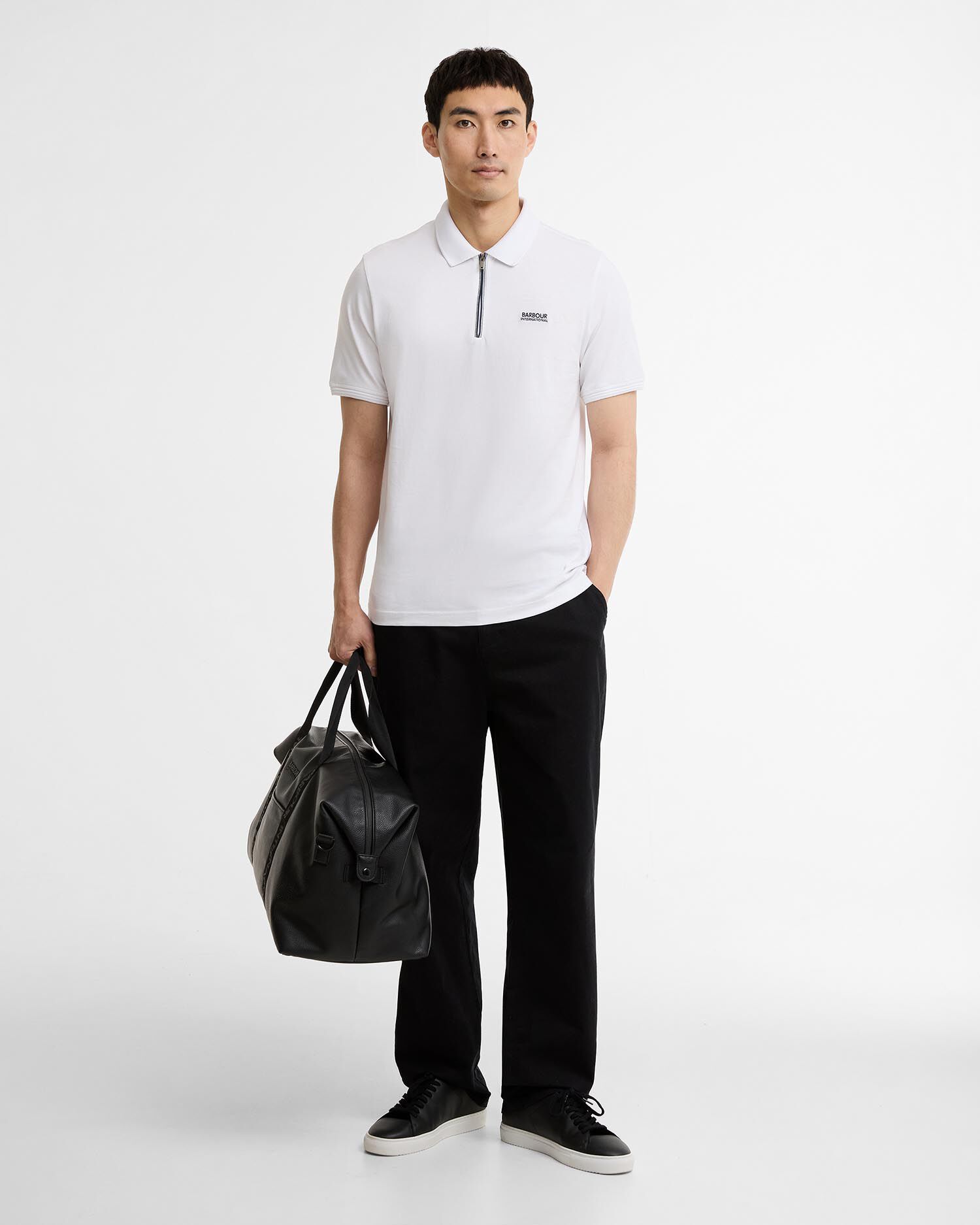 Poloshirt Ashmann Tipped White