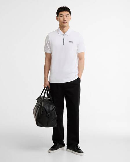 Poloshirt Ashmann Tipped White