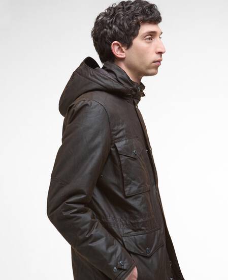 Winter Sapper Waxed Jacket Dark Brown/Midnight Oak