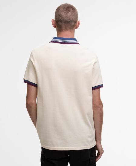 Francis Short-Sleeved Polo Shirt Calico White