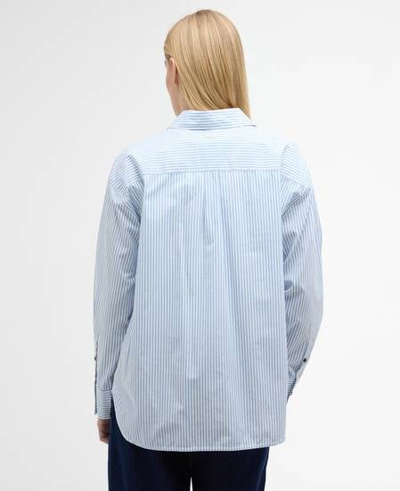 Polly Striped Relaxed Shirt Chambray Stripe
