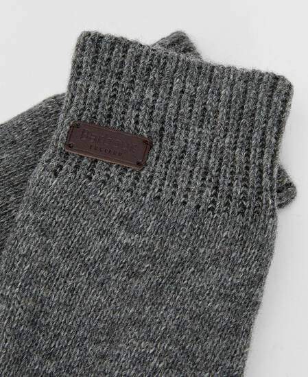 Carlton Knitted Gloves Classic Grey