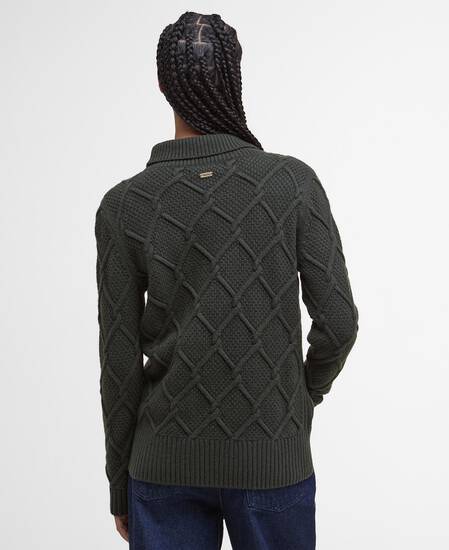 Burne Roll Neck Jumper Olive