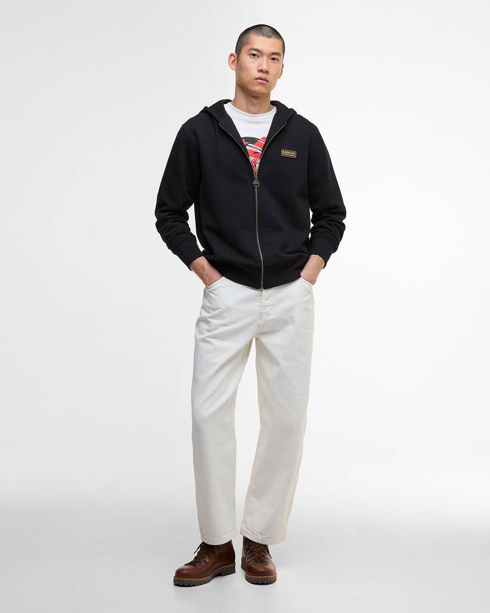 Felpa con cappuccio e chiusura a zip Donnington