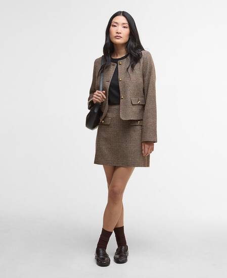 Sophia Wool Mini Skirt Multi Check