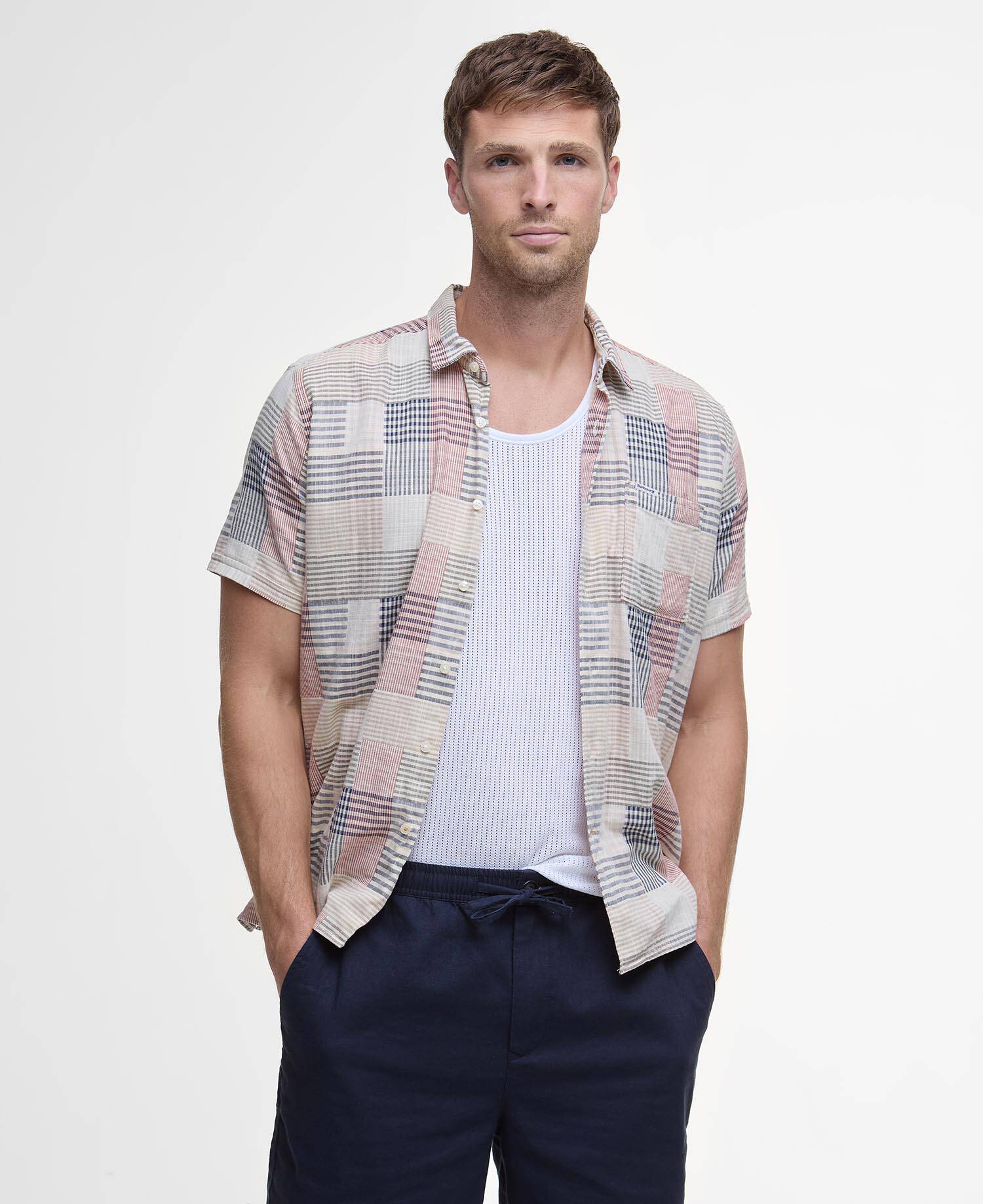 Cotton Linen Relaxed Shorts image number 4