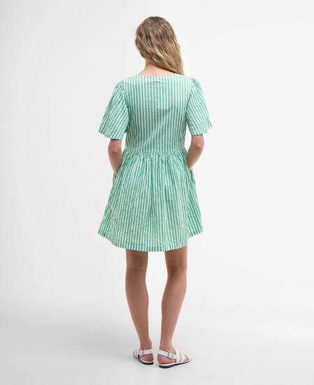 Daison Striped Mini Dress Kelly Green Stripe