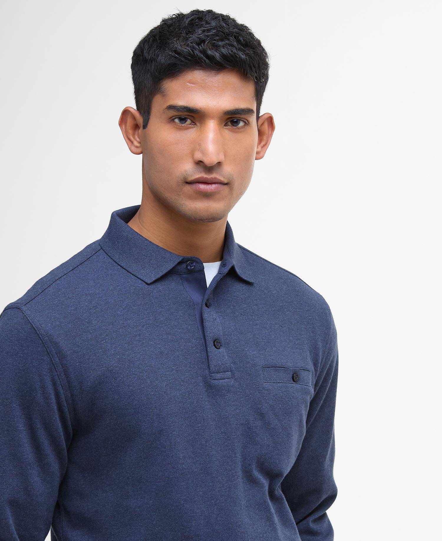 Farmwell Tailored Long-Sleeved Polo Shirt image number 3