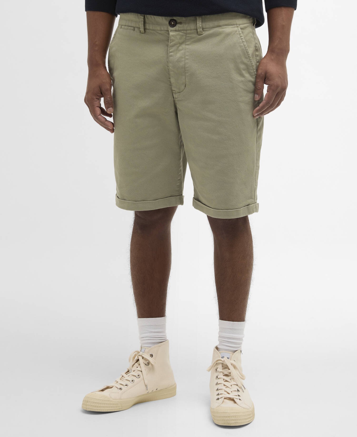 Shorts chino in twill lavato image number 1
