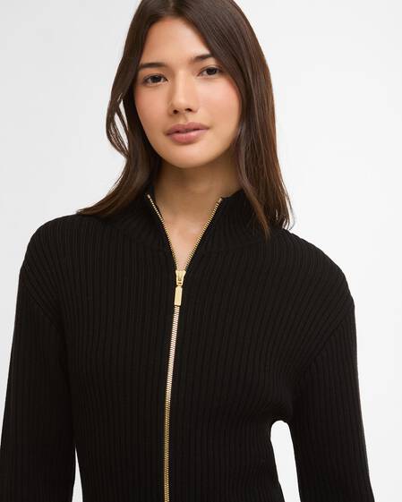 Reagan Knitted Mini Dress Black