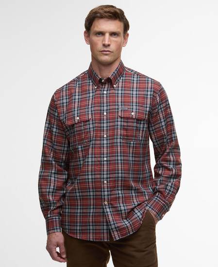 Saldon Thermo-Weave Checked Shirt Fired Brick