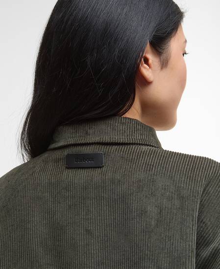 Maxine Knitted Overshirt Olive