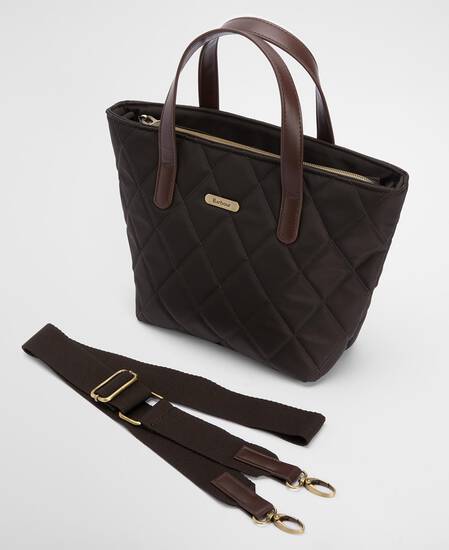 Mini-borsa tote trapuntata Olive