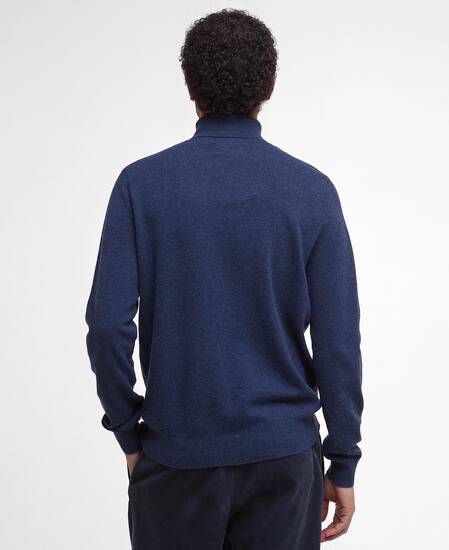 Hector Rollneck Jumper Navy Marl