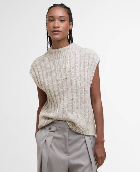 Gilet in maglia Anastasia Oat