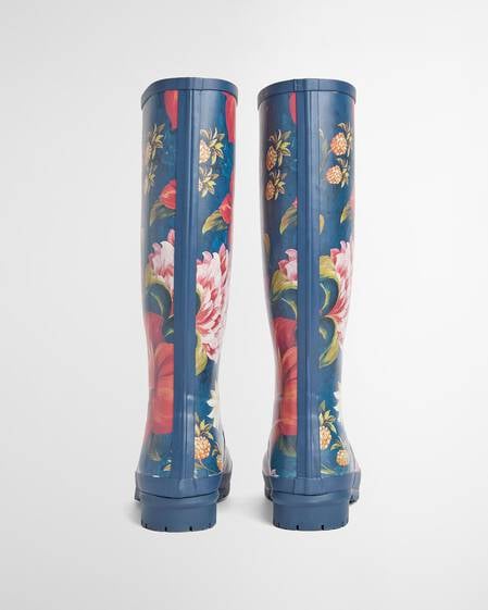 Barbour FARM Rio Wild Flower Wellingtons Navy Wildflower