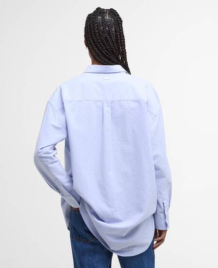Highclere Oversized Oxford Shirt Pale Blue