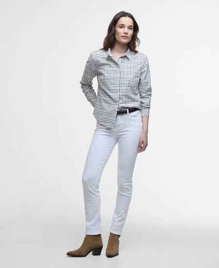 Woodside Tailored Long-Sleeved Shirt Navy Check Woodside Tailored Long-Sleeved Shirt Navy Check