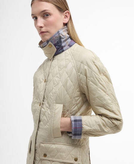 Summer Beadnell Quilted Jacket Pearl