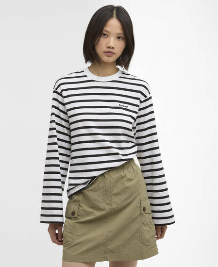 Maureen Striped Top Black Stripe