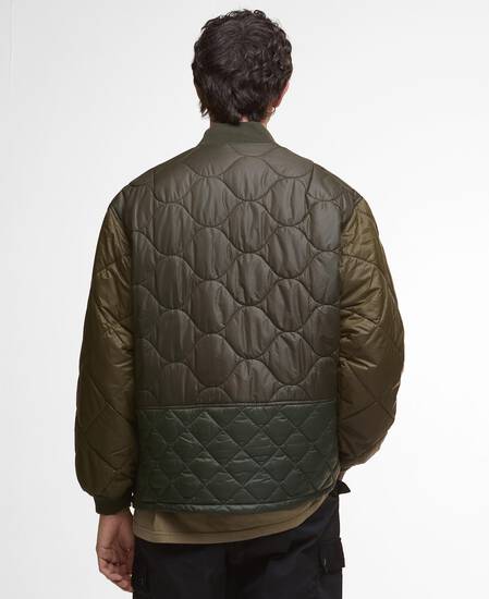 Giacca trapuntata Cording Army Green