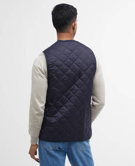 Quilted Zip-In Liner Navy-Dress