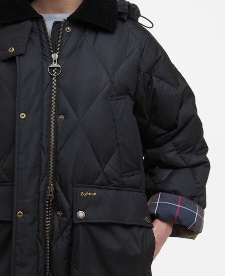 Longline Yasmin Down Puffer Jacket Black