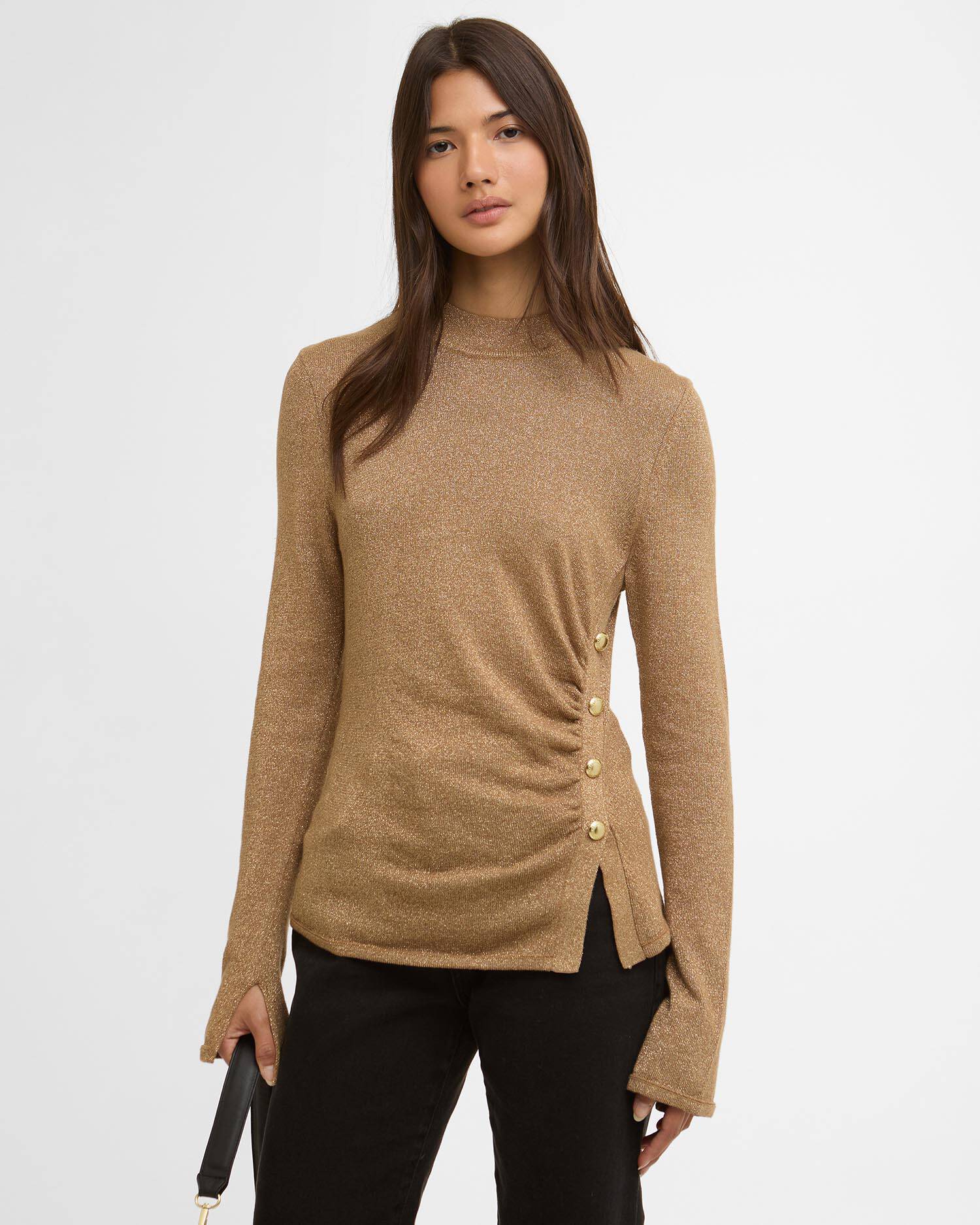 Monique Knitted Jumper Antique Bronze image number 0